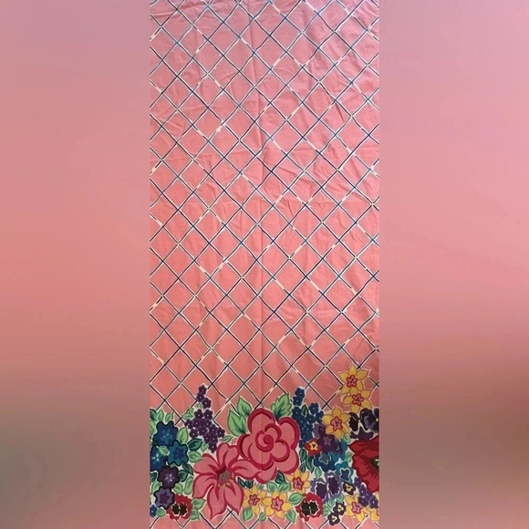 Vintage Martex Pink Vision Wild Flower Floral Cotton Retro Twin Flat Sheet 66x96 - Picture 5 of 5
